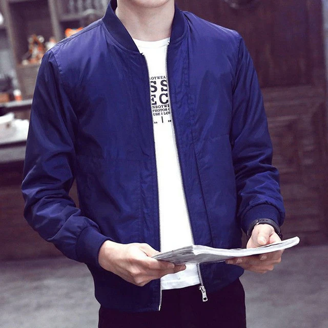 Mens Jackets Long Sleeve Black - Image 3